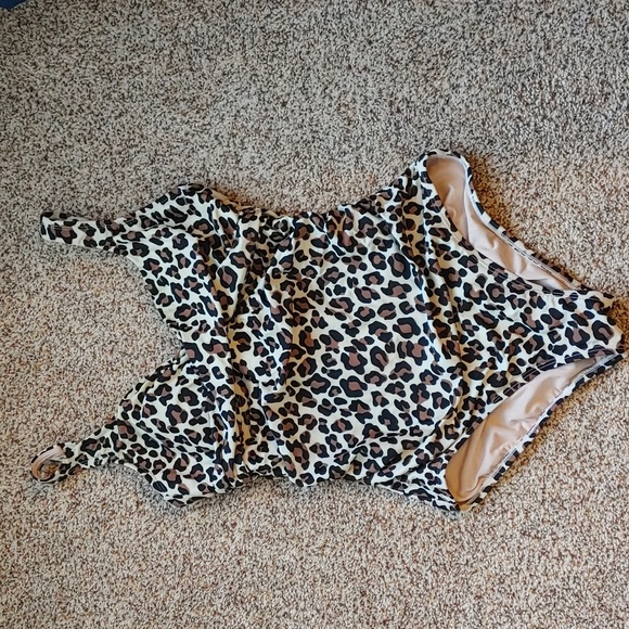 Leopard Print Swimsuit - Picture 1 of 5